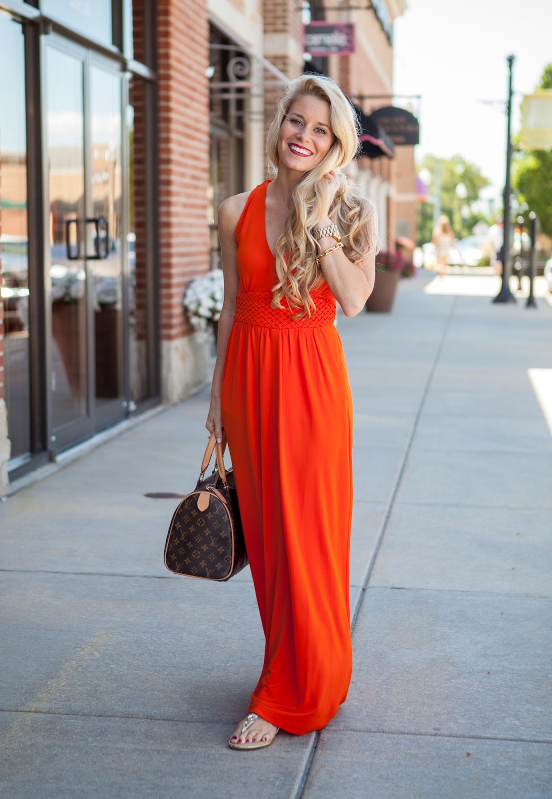 Red-Orange Weekend Maxi - Welcome to Olivia Rink